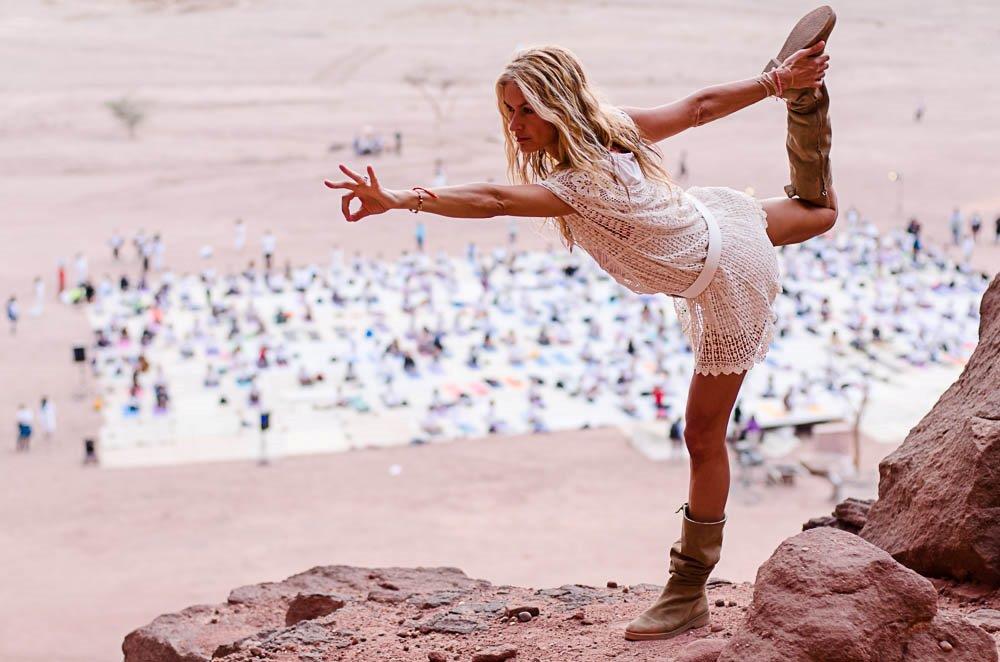 Das größte Yogafestival von Israel findet in der einzigartigen Kulisse der Arava-Wüste statt.